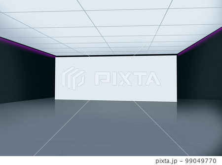 Big screen at modern 3d space for  products presentation concept series 99049770