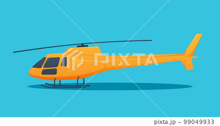 helicopter aircraft vehicle isolated vector illustration 99049933