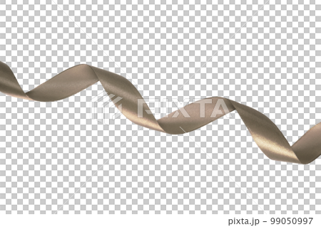 dark silver ribbon on transparent background, PNG image. ribbon elements 99050997