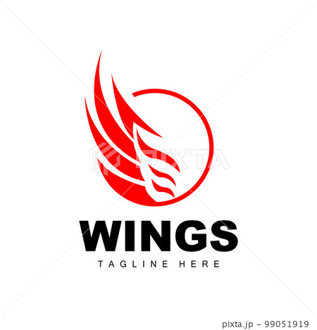 Wings Logo, Phoenix Logo, Bird Wing Vector, Template Illustration, Wing Brand Design 99051919
