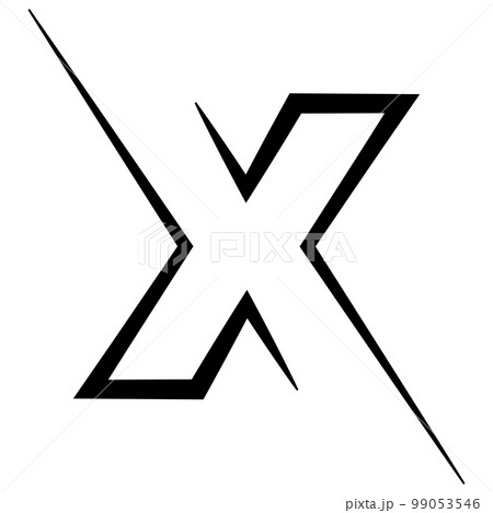 X logo studio, letter x design icon, logotype technology font X logo studio, letter x design icon, logotype technology font 99053546