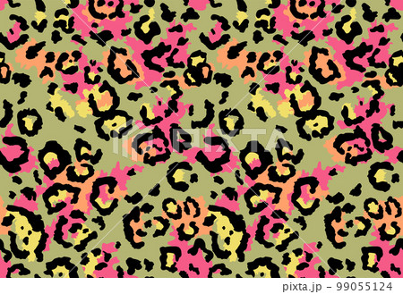 Seamless Leopard Fur Pattern Fashionable Wild Leopard Print