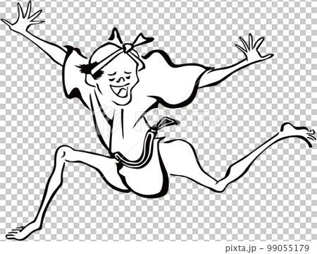 浮世絵 踊る男性 その5 浮世絵 踊る男性 その5 99055179
