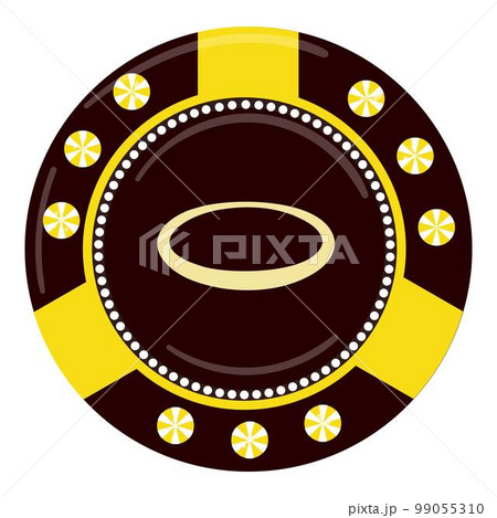 Casino chips icon cartoon vector. Poker chip. Vegas game 99055310
