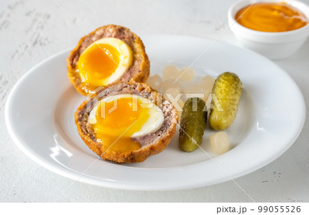Portion of Scotch egg 99055526