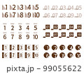 ポイントを示した1から10の数字-color4_brown 99055622