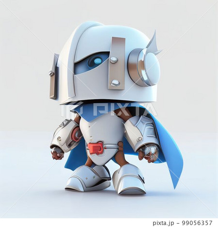 Character design of little cute robot on isolated background Created with Generative AI technology. Character design of little cute robot on isolated background Created with Generative AI technology. 99056357