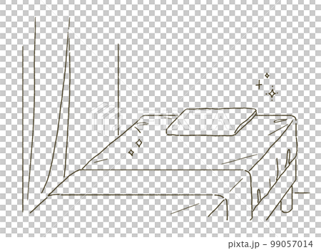 ビューティー　人物なしの綺麗なエステサロンのイラストレーション 99057014