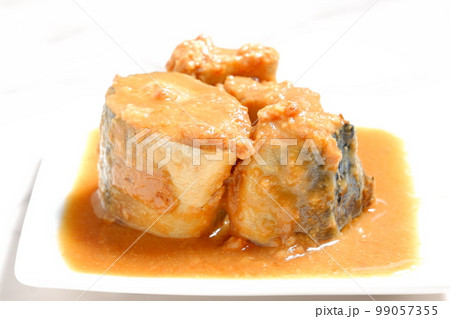 新鮮なサバを味噌で煮込んだサバの味噌煮 99057355