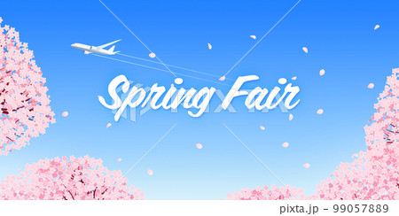 桜 スプリングフェア 背景素材 桜 スプリングフェア 背景素材 99057889