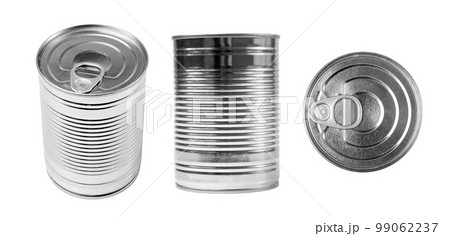 Tin Can Isolated, Preserve Template Mockup, Metal Milk Package, Aluminum Cylindrical Container 99062237