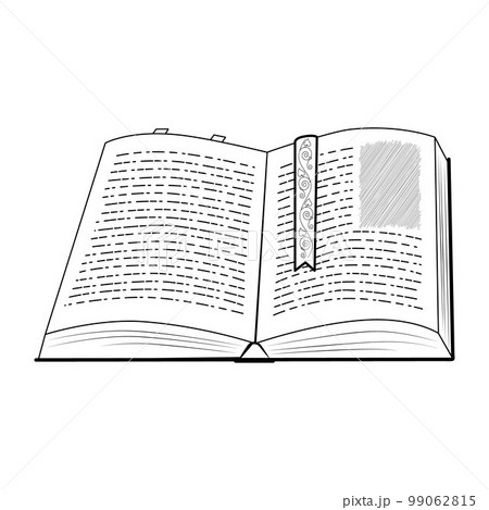 Book book with bookmark black 99062815