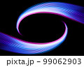 Abstract technology banner design. Digital neon lines on black background. 99062903