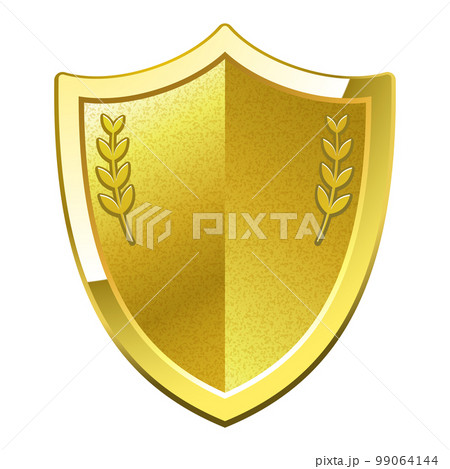 金の盾 称号風アイコンのイラスト素材 [99064144] - PIXTA