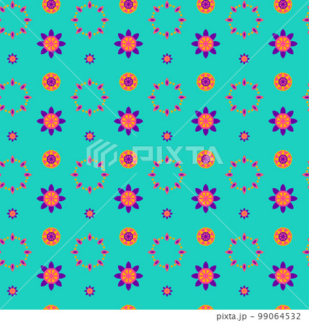 Flower Diwali Seamless Pattern 99064532