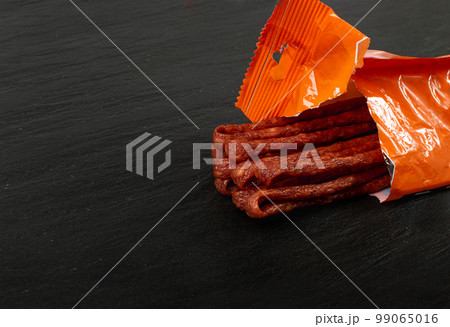 Dried Smoked Sausage, Thin Salami Sticks, Dry Embutido, Thin Bratwurst Sausage Dried Smoked Sausage, Thin Salami Sticks, Dry Embutido, Thin Bratwurst Sausage 99065016