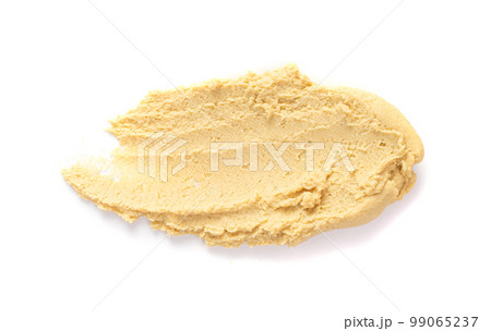 Hummus Smear Isolated, Houmous Dip, Tahini Sauce, Hummus Spread on White Background 99065237