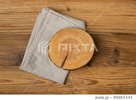 Old Wood Cutting Board Mockup, Vintage Chopping Board Background, Rustic Napkin, Empty Cut Desk Top View Old Wood Cutting Board Mockup, Vintage Chopping Board Background, Rustic Napkin, Empty Cut Desk Top View 99065345