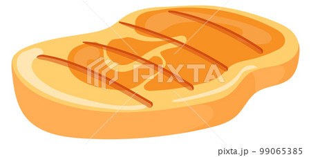 Roasted sirloin steak cartoon icon Bbq meat Roasted sirloin steak cartoon icon Bbq meat 99065385