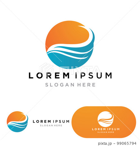 sea ocean wave line logo simple monoline style vector icon symbol illustration sea ocean wave line logo simple monoline style vector icon symbol illustration 99065794