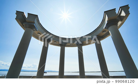 White rotundas in the city near the waterfront. 99068120