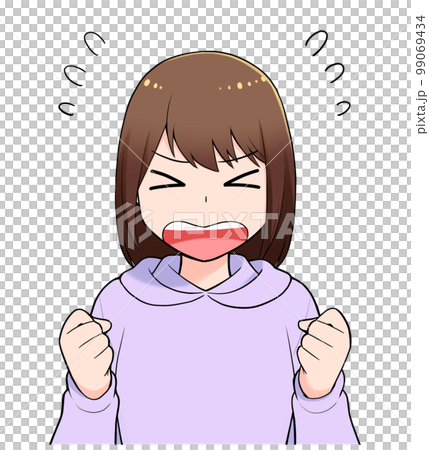 女子学生　焦っている 99069434