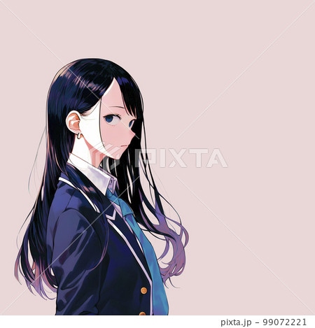 女子高生・女子中生　イラスト「AI生成画像」 99072221