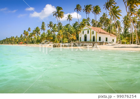 Carneiros Beach and Chapel in Pernambuco, Northeastern Brazil, South America Carneiros Beach and Chapel in Pernambuco, Northeastern Brazil, South America 99076254