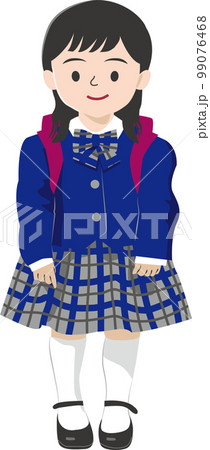 小学1年生・ランドセルを背負った女の子 99076468