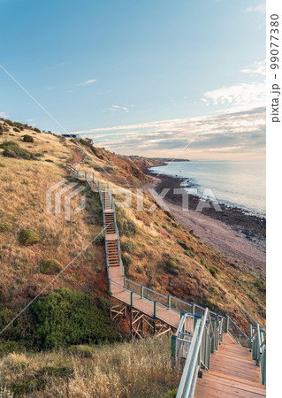 Marion to Hallett Cove Coastal Walking Trail at sunset Marion to Hallett Cove Coastal Walking Trail at sunset 99077380
