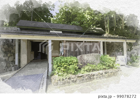 水彩画風　高松塚壁画館　奈良県明日香村 99078272