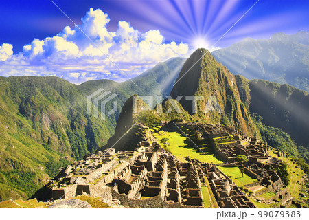インカ帝国の空中都市・マチュピチュ遺跡の絶景 99079383