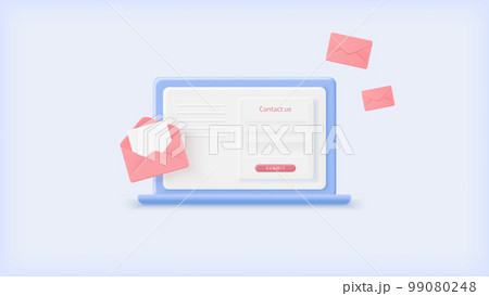 3Dベクター素材｜メールフォームからのお問い合わせ 99080248