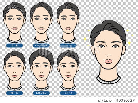 男性の髪の毛の悩みセット 99080527