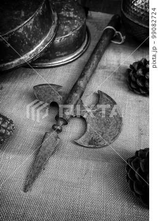 Old medieval ax Old medieval ax 99082724
