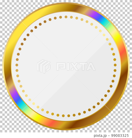 Rainbow emblem white & gold 99083325