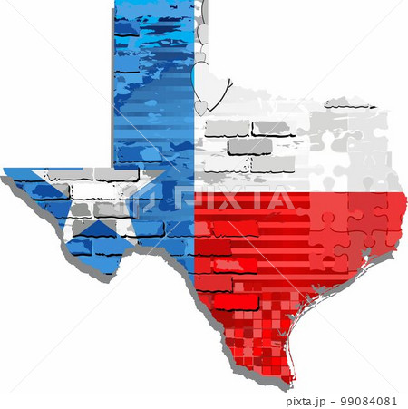 Grunge Abstract Map of the Texas Grunge Abstract Map of the Texas 99084081