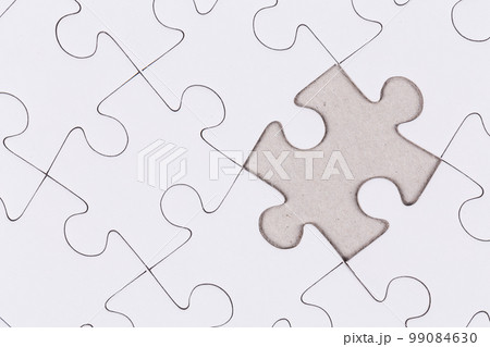 white puzzle jigsaw close up white puzzle jigsaw close up 99084630