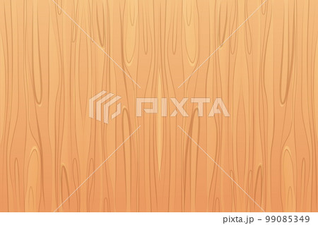 Wooden material, textured surface wood comic background in cartoon style. Wall, panel for game, ui design 99085349