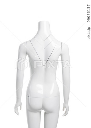 White female mannequin isolated on white background 99086157