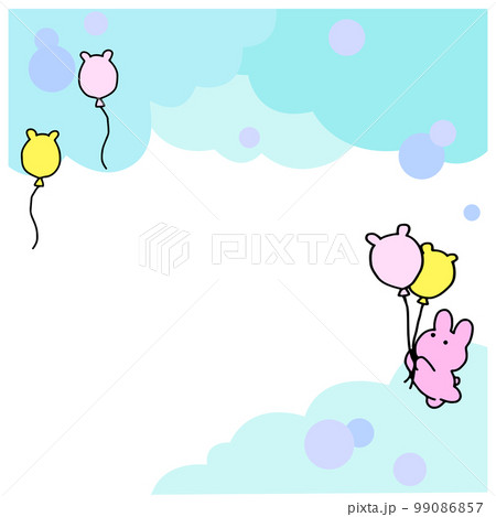 空飛ぶうさぎのフレーム 99086857