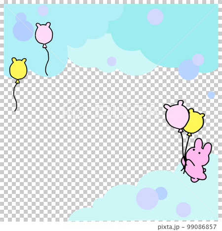 空飛ぶうさぎのフレーム 99086857