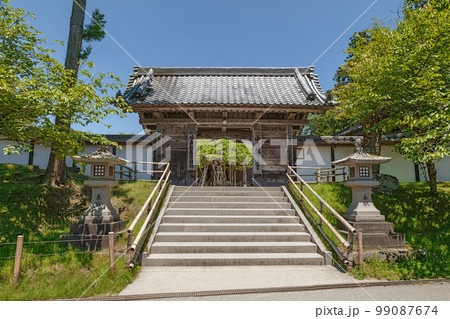 岩手平泉 中尊寺 本堂表門 99087674