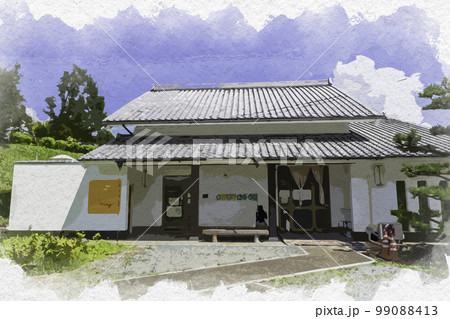 水彩画風 明日香民俗資料館 奈良県明日香村 水彩画風 明日香民俗資料館 奈良県明日香村 99088413