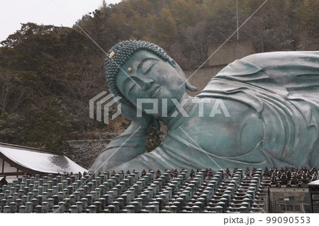 Nanzoin Temple, Fukuoka, Japan - JANUARY 24, 2023 Nanzoin Temple, Fukuoka, Japan - JANUARY 24, 2023 99090553
