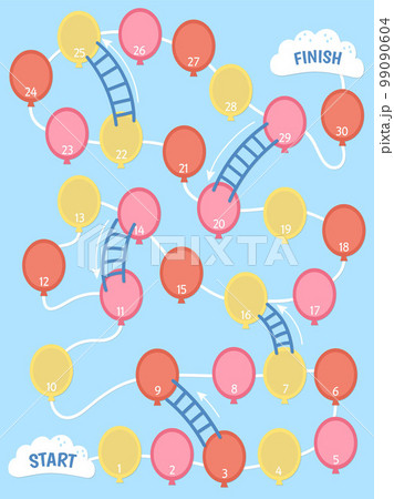 Vector boardgame template. Blank black and white board game isolated on white background. Preschool printable educational activity or worksheet sample. Playing field illustration Vector boardgame template. Blank black and white board game isolated on white background. Preschool printable educational activity or worksheet sample. Playing field illustration 99090604