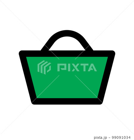 Basket icon line isolated on white background. Black flat thin icon on modern outline style. Linear symbol and editable stroke. Simple and pixel perfect stroke vector illustration. 99091034