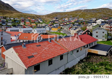 Midsummer viev of Honningsvag - Norway 99093732