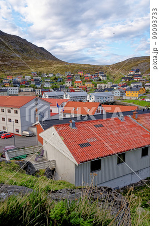 Midsummer viev of Honningsvag - Norway 99093733