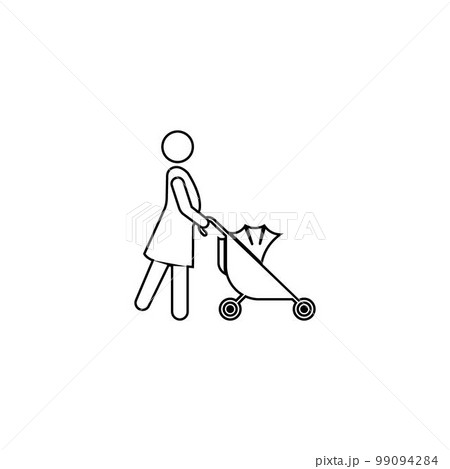 Stroller icon 99094284